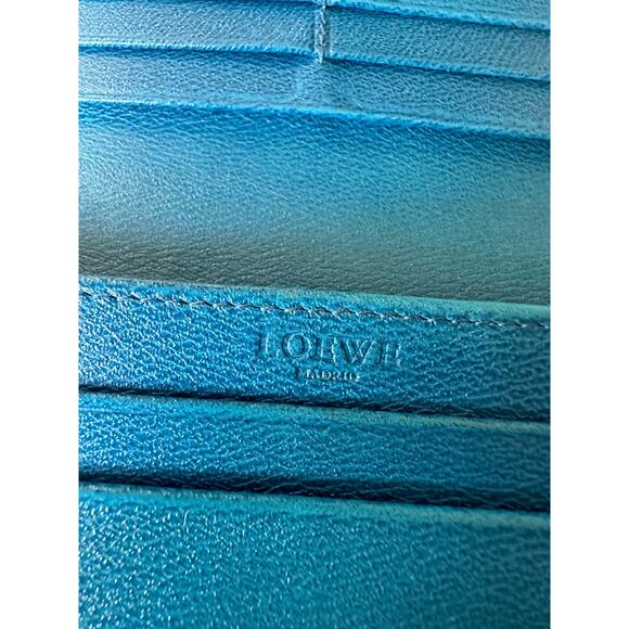 Loewe Blue Flap Long Wallet - Picture 4 of 16